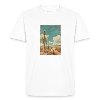 Cacti in the Desert | AI - Men's Premium Organic T-Shirt - white - Front - Nico (187cm)