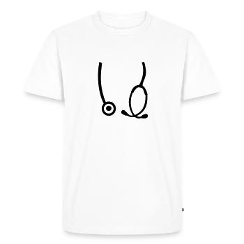 Stethoscope doctor - Men's Premium Organic T-Shirt - white - Front - Nico (187cm)