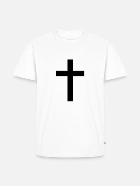 Cross Christianity - Men's Premium Organic T-Shirt - white