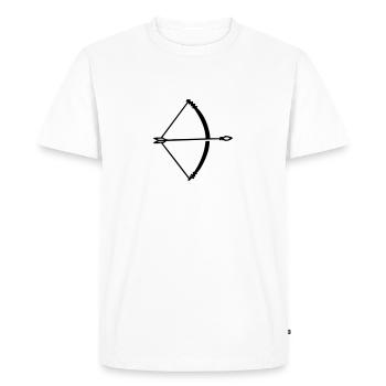 arc et flèche - T-shirt Premium bio Homme - blanc - Devant - Nico (187cm)