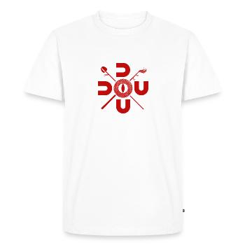 Symboles du Doudou - T-shirt Premium bio Homme - blanc - Devant - Nico (187cm)