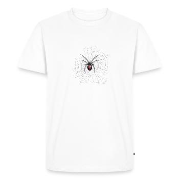 Araignée - T-shirt Premium bio Homme - blanc - Devant - Nico (187cm)