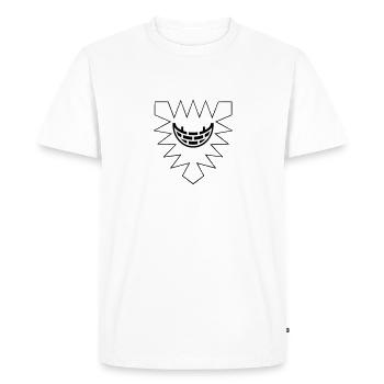 flag coat of arms city of kiel germany - Men's Premium Organic T-Shirt - white - Front - Nico (187cm)