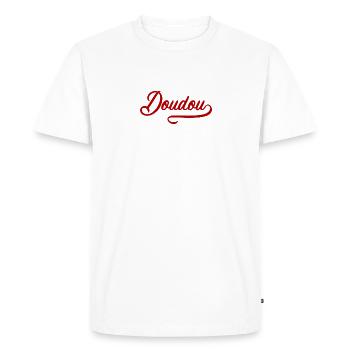 Doudou - T-shirt Premium bio Homme - blanc - Devant - Nico (187cm)