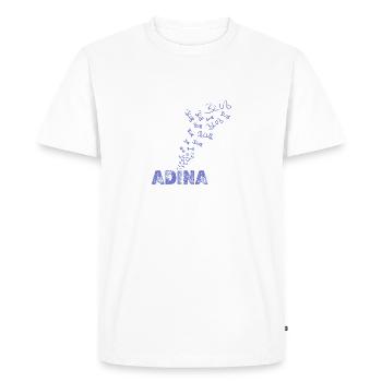 Bouillonnement pour Adina Sailing Water Sports - T-shirt Premium bio Homme - blanc - Devant - Nico (187cm)