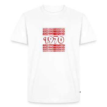 1970 - Men's Premium Organic T-Shirt - white - Front - Nico (187cm)