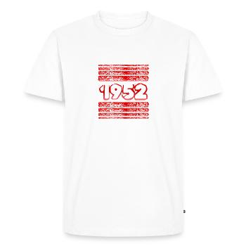 1952 - T-shirt Premium bio Homme - blanc - Devant - Nico (187cm)