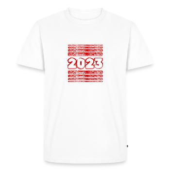 2023 - T-shirt Premium bio Homme - blanc - Devant - Nico (187cm)