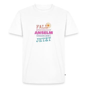 Cadeau pour Anselme - T-shirt Premium bio Homme - blanc - Devant - Nico (187cm)