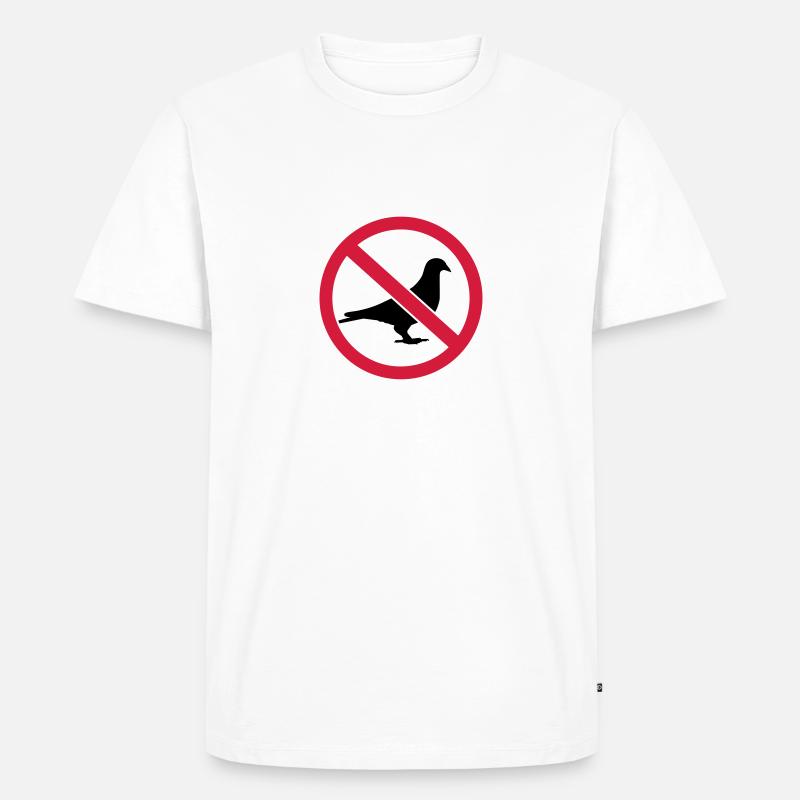 Taube - Männer Premium Bio T-Shirt - Weiß