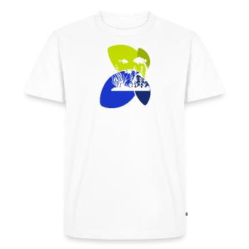 Aquarium Fin - Men's Premium Organic T-Shirt - white - Front - Nico (187cm)