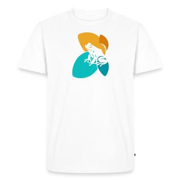 Amphibian Pond Frog - Men's Premium Organic T-Shirt - white - Front - Nico (187cm)