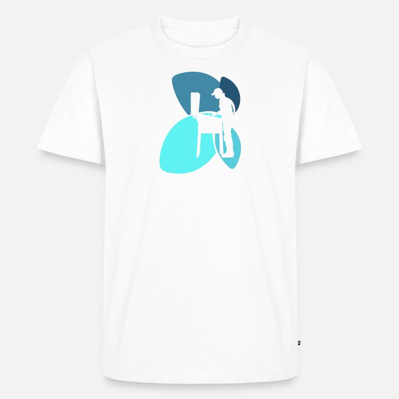 Pinball Zocker - Männer Premium Bio T-Shirt - Weiß