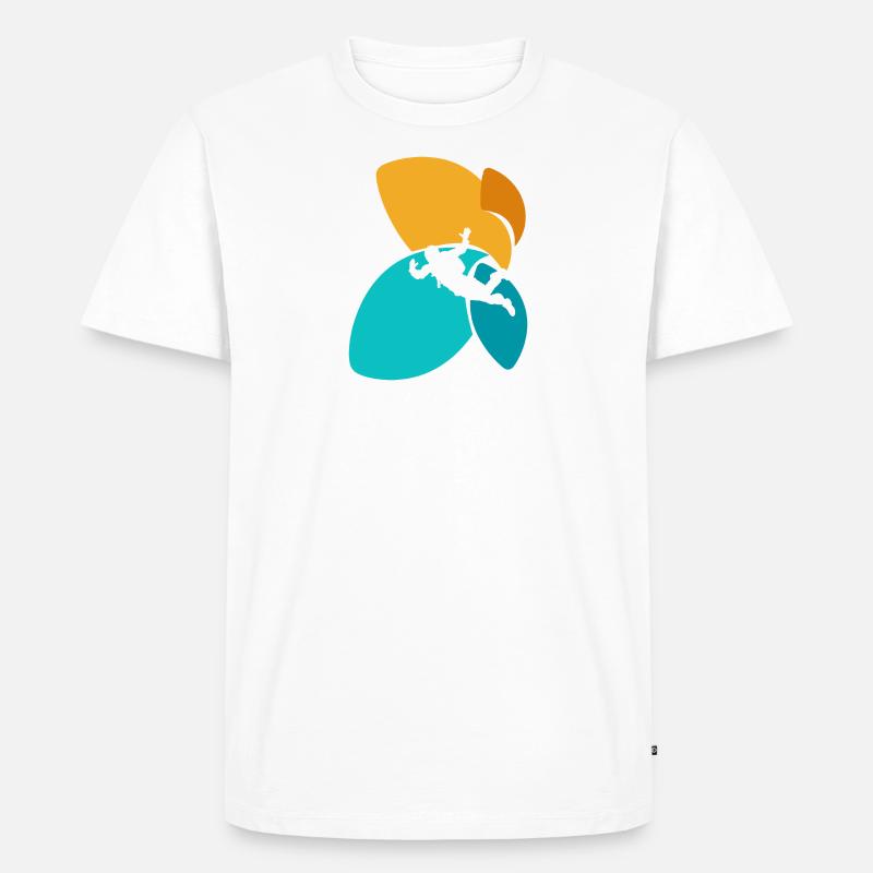 Parachuting Skydive Adrenalin - Männer Premium Bio T-Shirt - Weiß