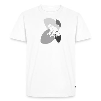 Amphibian Quark Pond - Men's Premium Organic T-Shirt - white - Front - Nico (187cm)