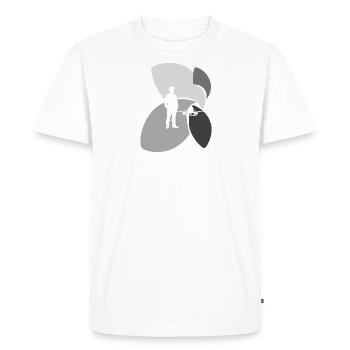 Hôtesse de l’air de la compagnie aérienne - T-shirt Premium bio Homme - blanc - Devant - Nico (187cm)