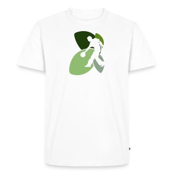 Quille de bowling - T-shirt Premium bio Homme - blanc - Devant - Nico (187cm)