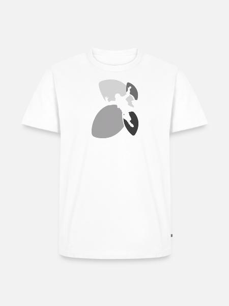 Parachuting Freifall Skydive - Männer Premium Bio T-Shirt - Weiß