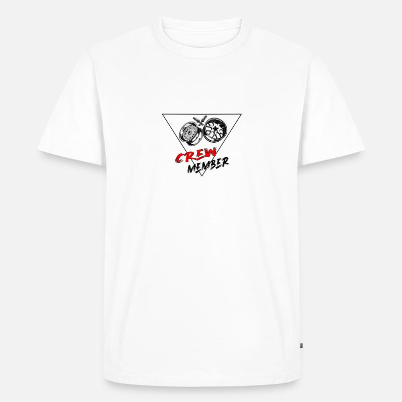 Crew Member - Männer Premium Bio T-Shirt - Weiß