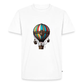 Hot air balloon - Men's Premium Organic T-Shirt - white - Front - Nico (187cm)