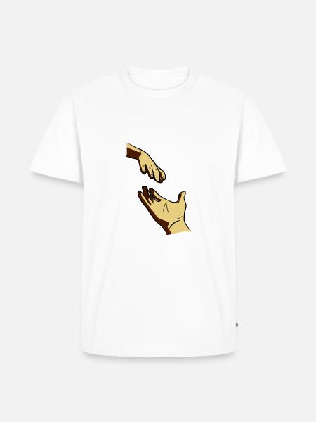 Provide rich hand - Men's Premium Organic T-Shirt - white