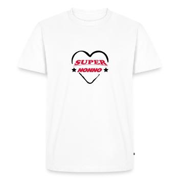 Super nonno 111 - T-shirt Premium bio Homme - blanc - Devant - Nico (187cm)