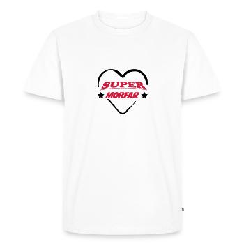 Super morfar 111 - T-shirt Premium bio Homme - blanc - Devant - Nico (187cm)