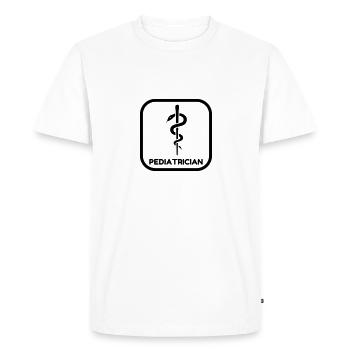 Pediatrician Kinderarzt Pédiatre Doctor Arzt - Men's Premium Organic T-Shirt - white - Front - Nico (187cm)