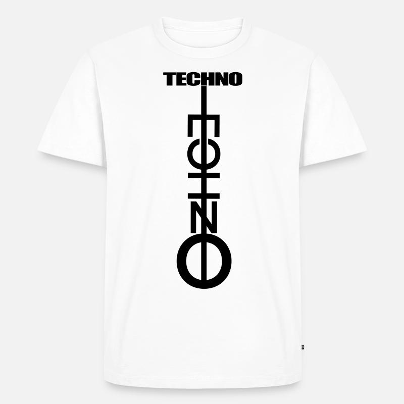 Techno techno - T-shirt Premium bio Homme - blanc
