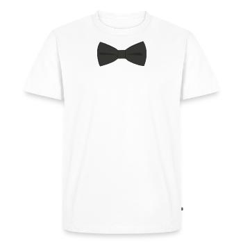 Nœud papillon - T-shirt Premium bio Homme - blanc - Devant - Nico (187cm)