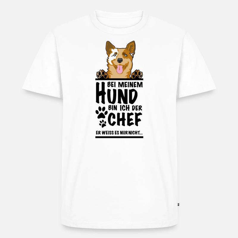 Chef Cattle - Männer Premium Bio T-Shirt - Weiß