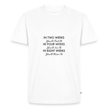 Sports - Men's Premium Organic T-Shirt - white - Front - Nico (187cm)