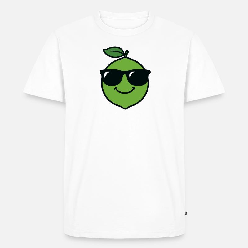 Limetten-Kopf - Männer Premium Bio T-Shirt - undefined