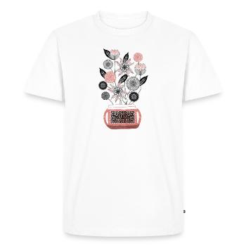 Vintage Vase - T-shirt Premium bio Homme - blanc - Devant - Nico (187cm)