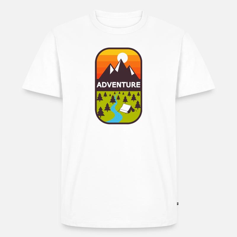 Abenteuer - Männer Premium Bio T-Shirt - Weiß