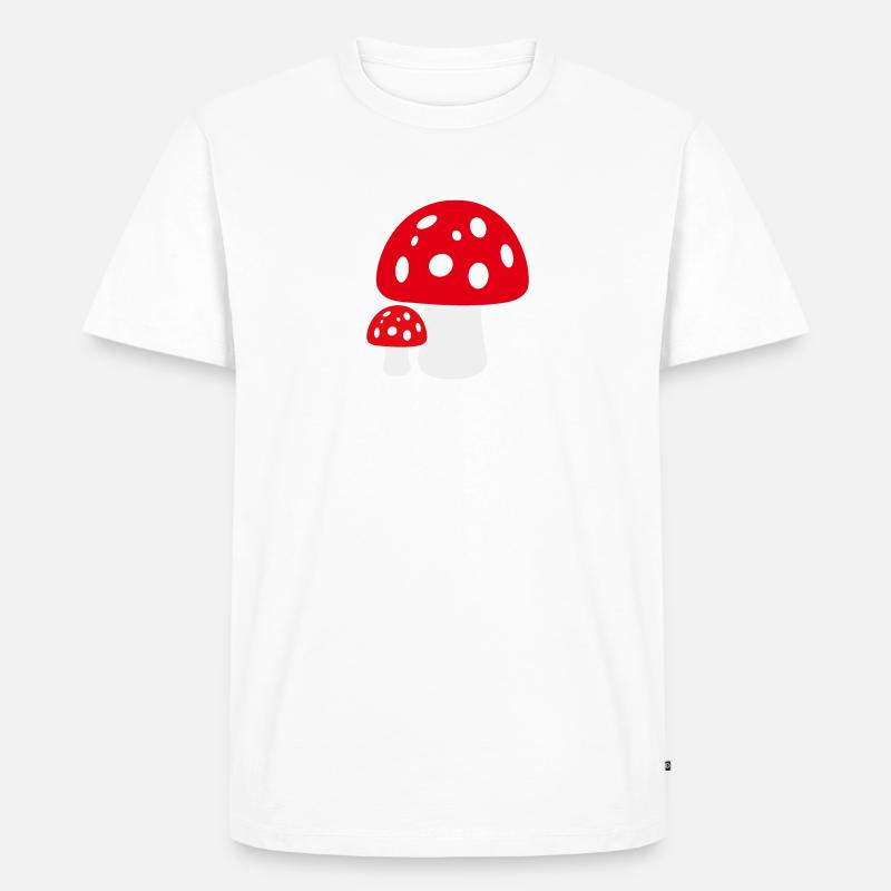 Toadstool - Men's Premium Organic T-Shirt - white