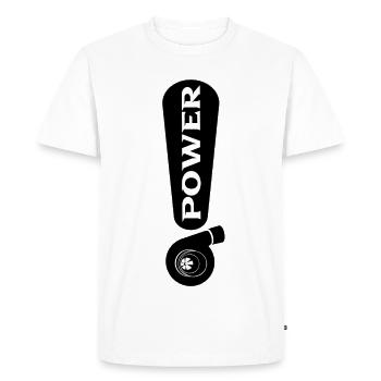 Turbo - T-shirt Premium bio Homme - blanc - Devant - Nico (187cm)