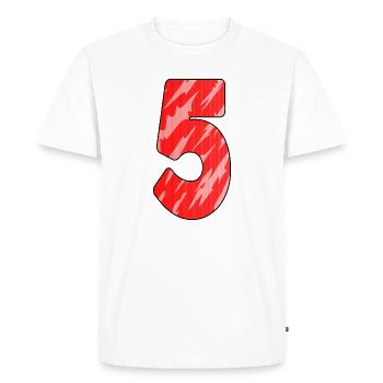 5 - T-shirt Premium bio Homme - blanc - Devant - Nico (187cm)