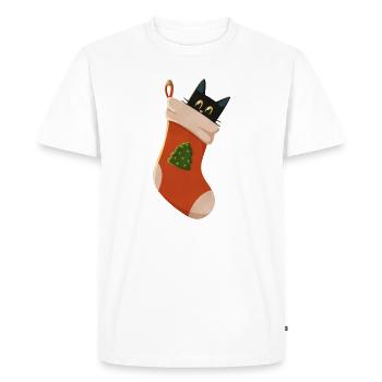Cat in boots - Men's Premium Organic T-Shirt - white - Front - Nico (187cm)