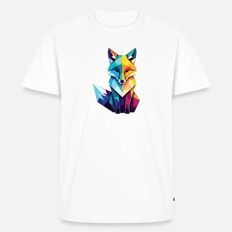 Fuchs - Männer Premium Bio T-Shirt - Weiß