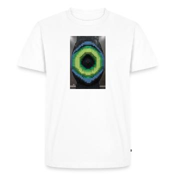 Mosaïque d’œil de pixel - T-shirt Premium bio Homme - blanc - Devant - Nico (187cm)