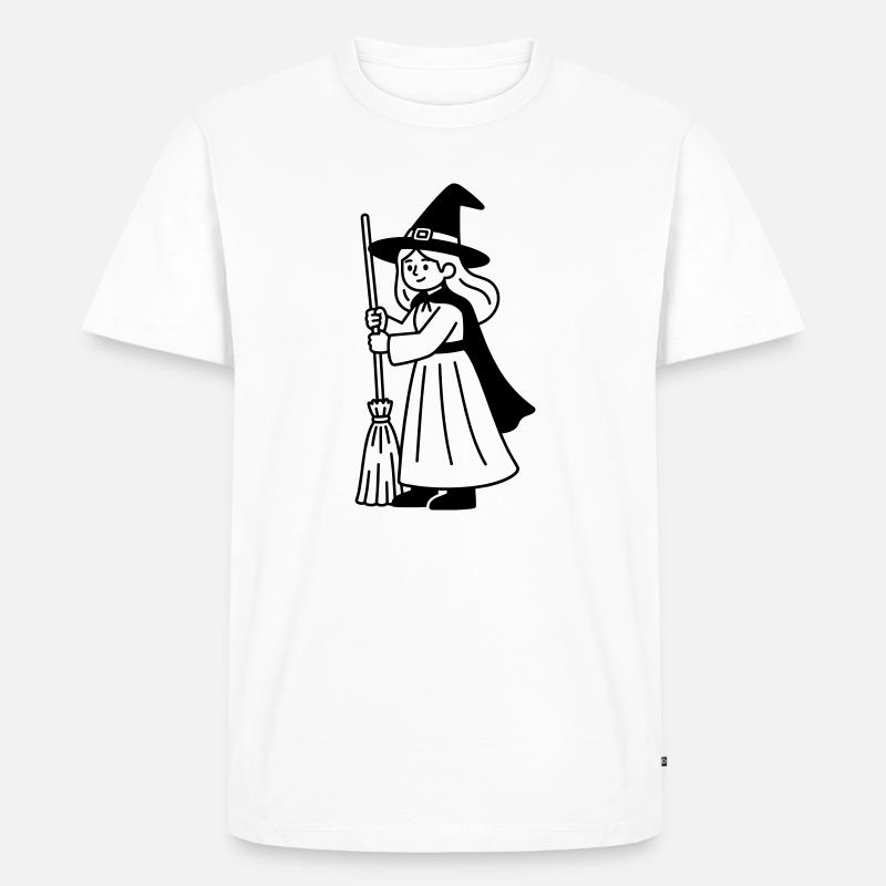 Hexe - Männer Premium Bio T-Shirt - Weiß