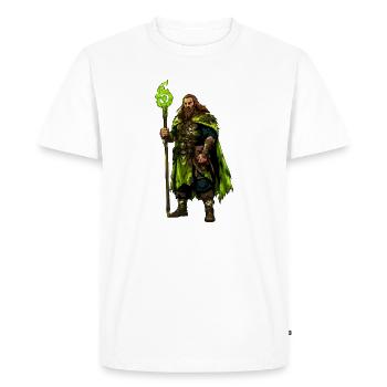 Viking Warrior - Men's Premium Organic T-Shirt - white - Front - Nico (187cm)