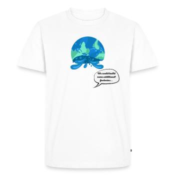 Pensées profondes, design philosophique - T-shirt Premium bio Homme - blanc - Devant - Nico (187cm)