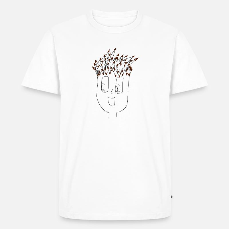 max - Männer Premium Bio T-Shirt - Weiß