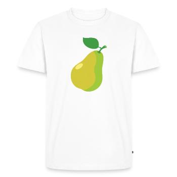 pear - Men's Premium Organic T-Shirt - white - Front - Nico (187cm)