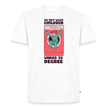 Do not wash - Männer Premium Bio T-Shirt - Weiß - Vorne - Nico (187cm)