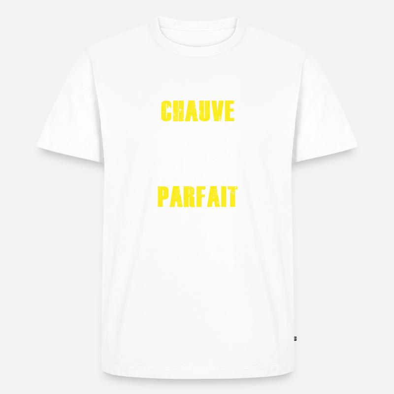 comptable chauve - comptable parfait - T-shirt Premium bio Homme - blanc