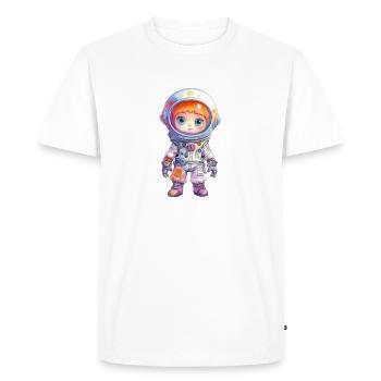 Dessin à l’aquarelle d’astronaute - T-shirt Premium bio Homme - blanc - Devant - Nico (187cm)