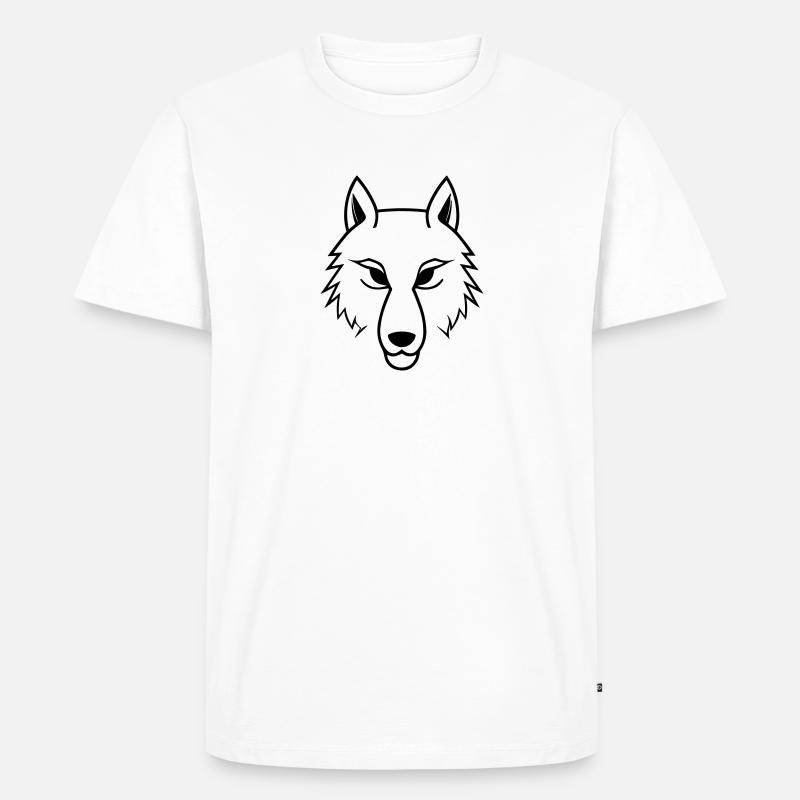 Loup - T-shirt Premium bio Homme - blanc